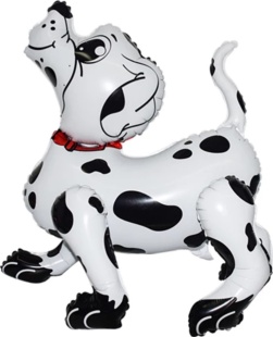 Шар (22''/56 см) Фигура 3D, Собака Далматинец, 1 шт. в уп.