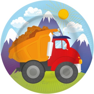 Тарелки (7''/18 см) Спецтехника, 6 шт.