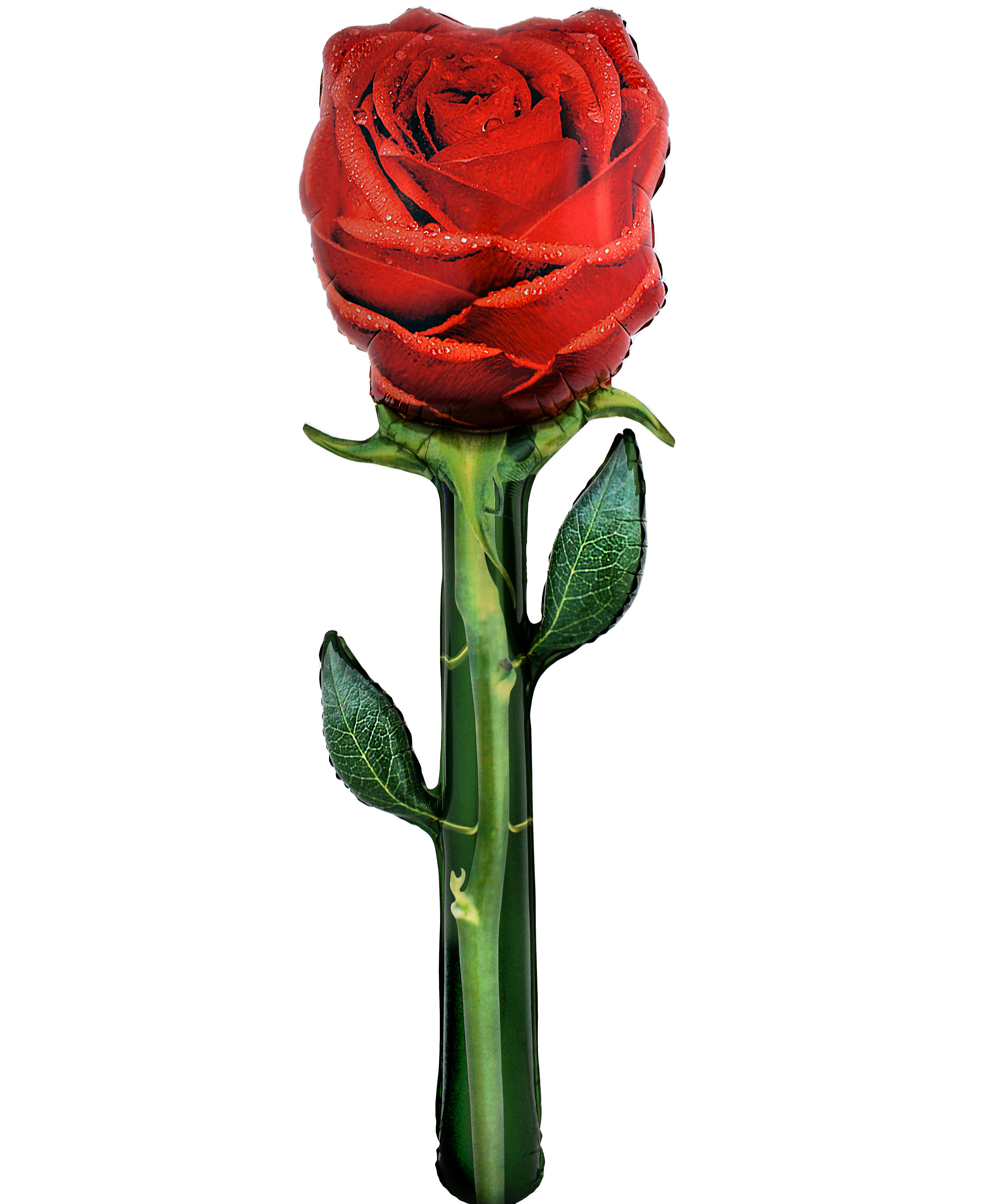 Шар (59''/150 см) Фигура, Роза, Красный, 1 шт. в уп.