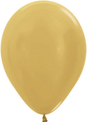 Шар (10''/25 см) Золото яркое (570), металлик, 100 шт.