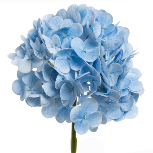 Гортензия, искусственная, Голубой, 52 см, 1 шт. 
