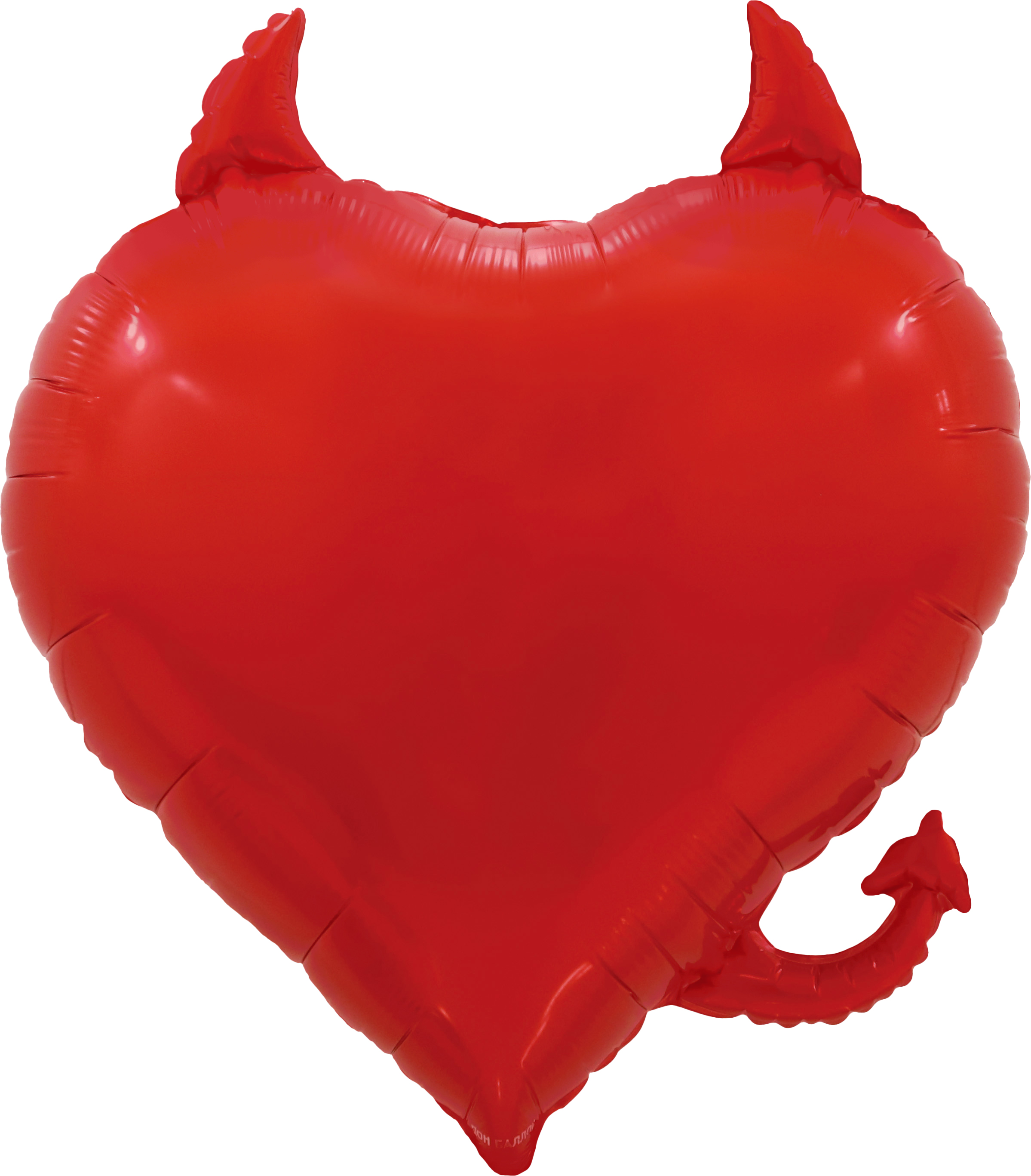 Шар (30''/76 см) Сердце, Чертенок, Красный, 1 шт. в уп.