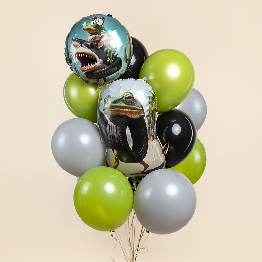 Шар (27''/69 см) Фигура, Лягушка, 1 шт.