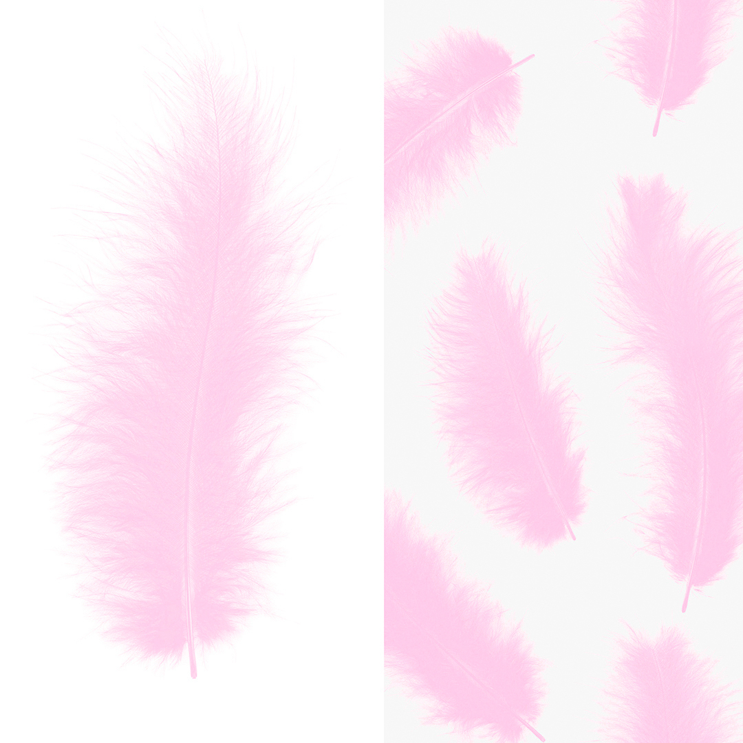 Перья, Премиум, Холодный сиреневый, 12-15 см, 30 шт.