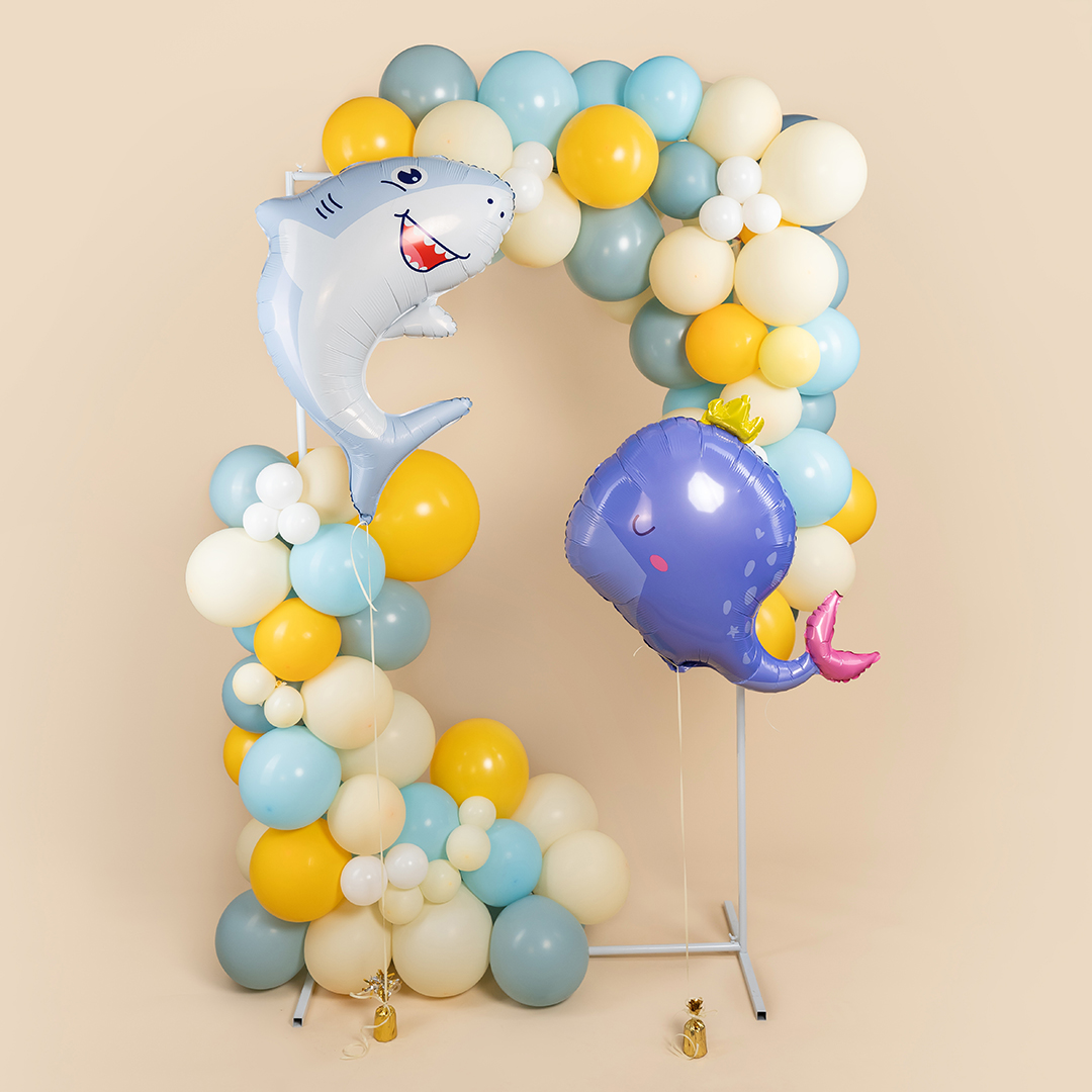 Шар (33''/84 см) Фигура, Акула, 1 шт. в уп.