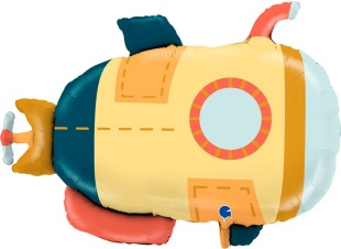 Шар (24''/61 см) Фигура, Подводная лодка, 1 шт.