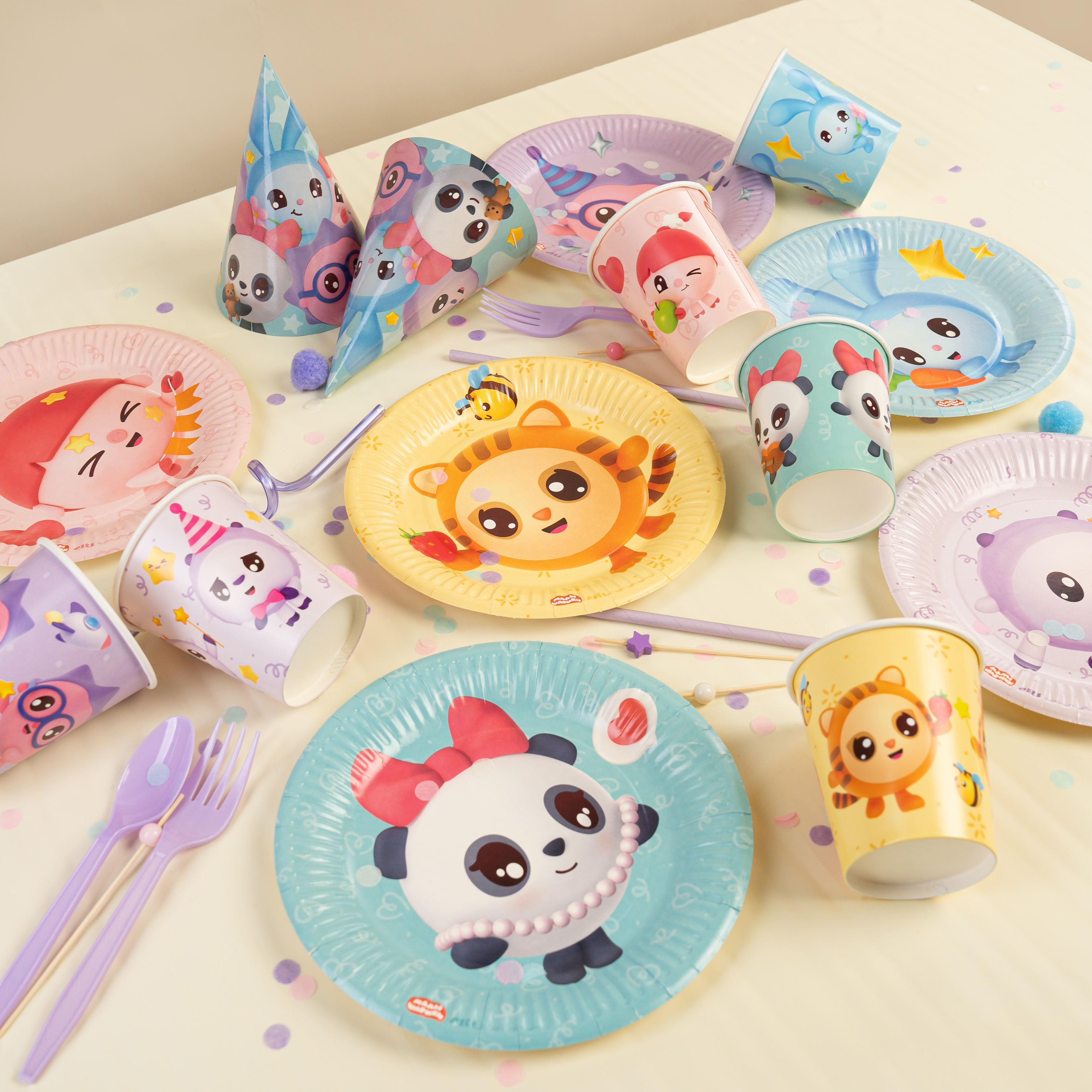 Колпаки, Малышарики, 6 шт. в упак. 