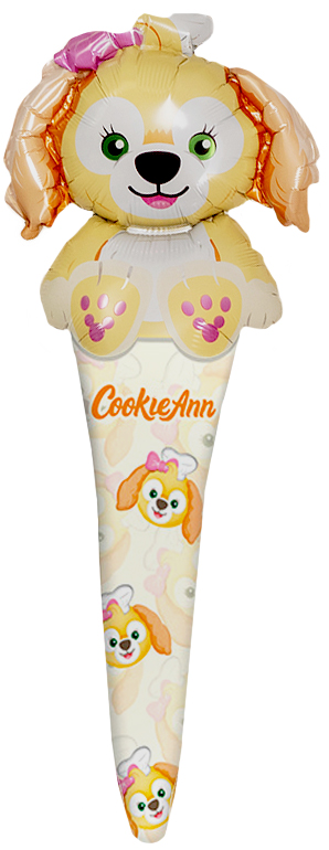 Шар ручной, с клапаном (24''/61 см) Фигура, Собачка с бантиком, 1 шт.