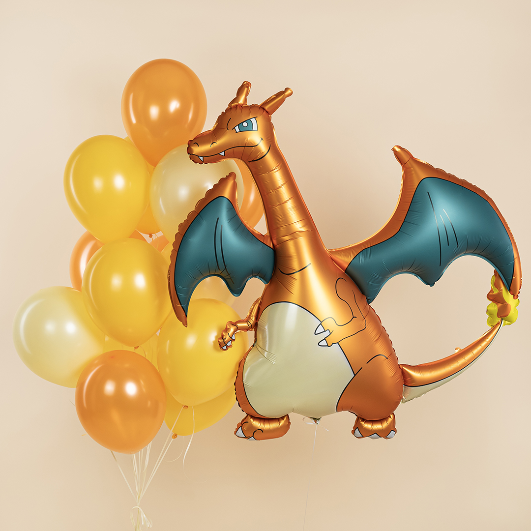 Шар (53''/135 см) Фигура, Дракон, Сатин, 1 шт.