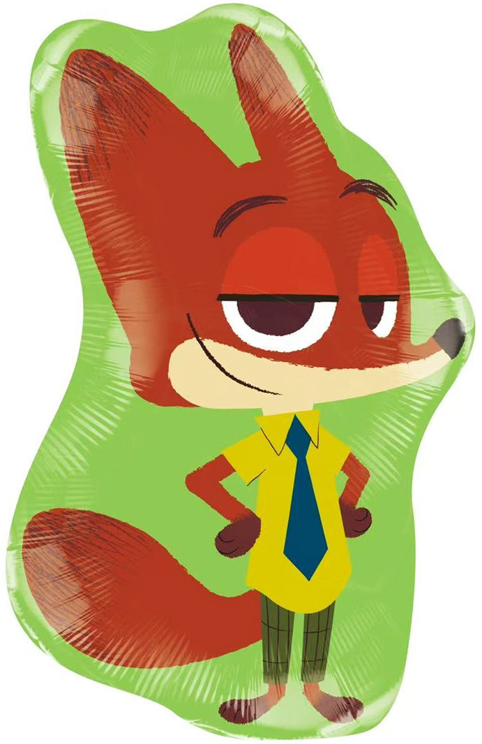 Шар (27''/69 см) Фигура, Мистер Лис, 1 шт.