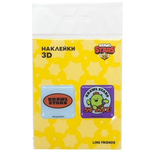 Наклейки 3D (2 шт на листе) Game Party, 3*3 см, 1 шт.