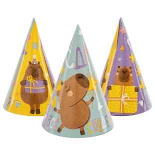 Колпаки, Капибара, СДР, Все Сбудется!, 6 шт. в упак. 