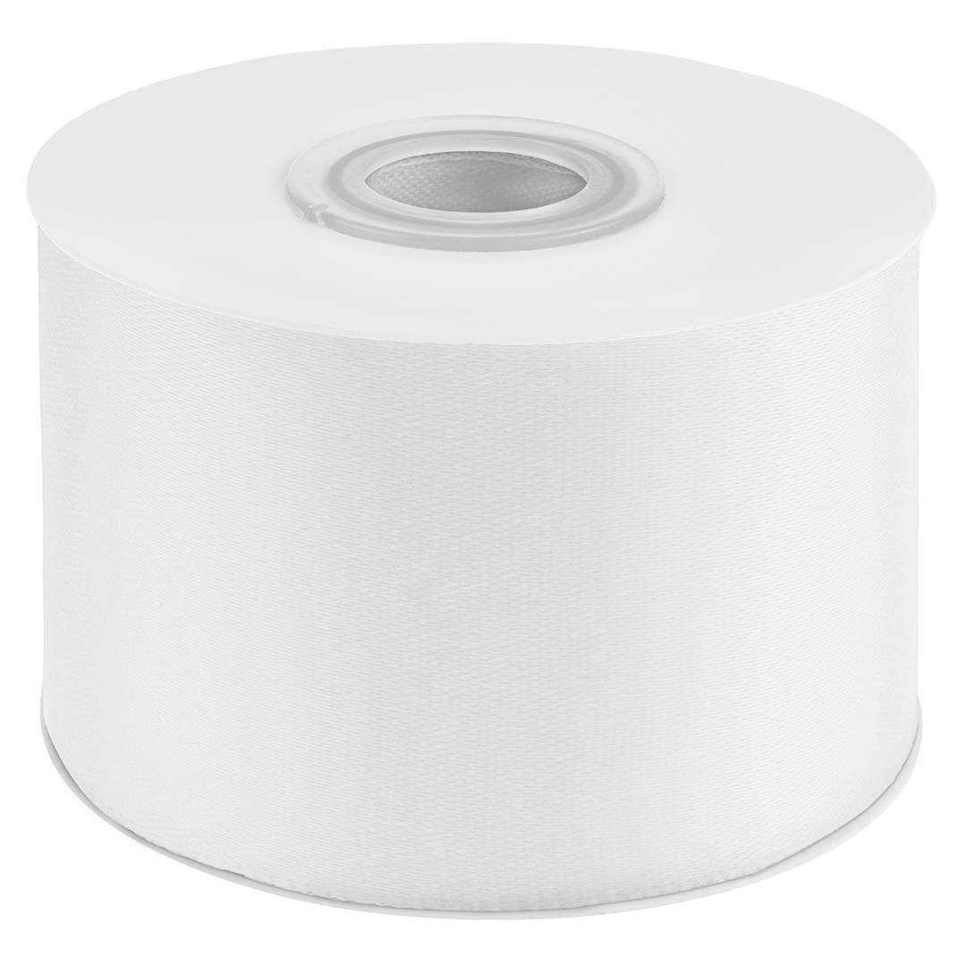 Лента атласная (5 см*22,85 м) Белый, 1 шт.