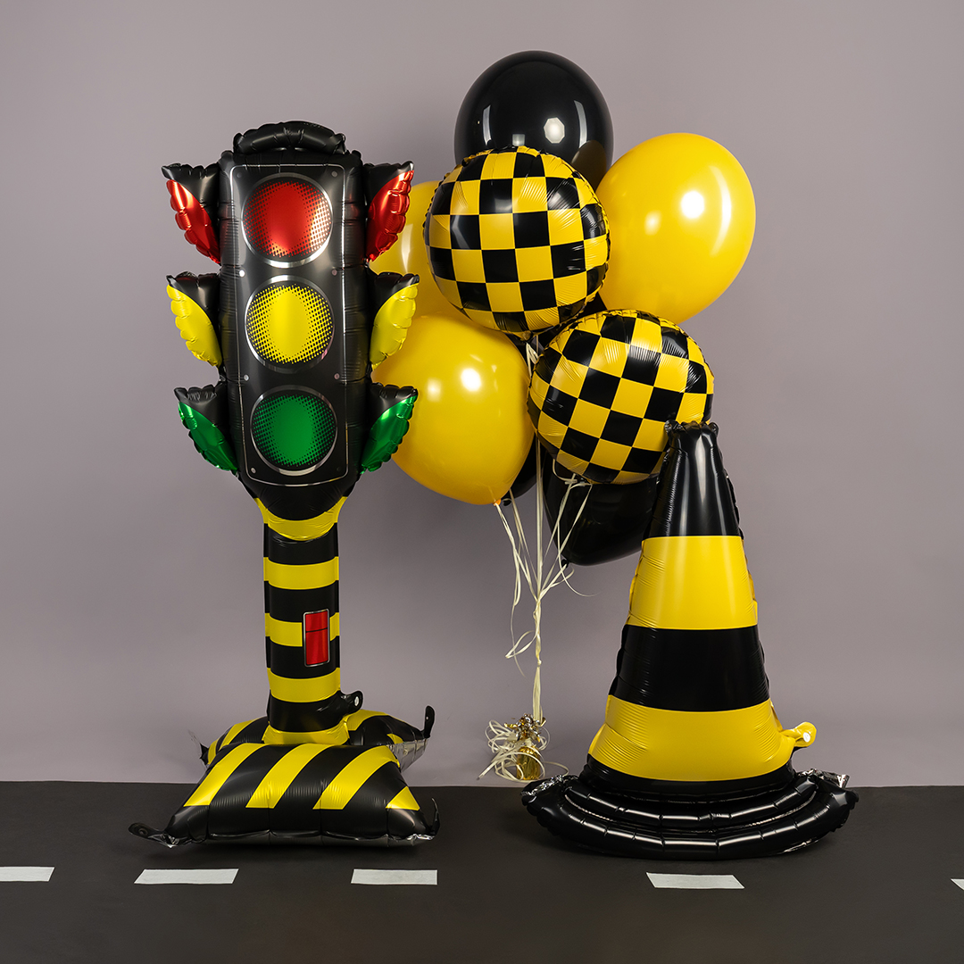 Шар 3D (59''/150 см) Фигура на подставке, Светофор, 1 шт.