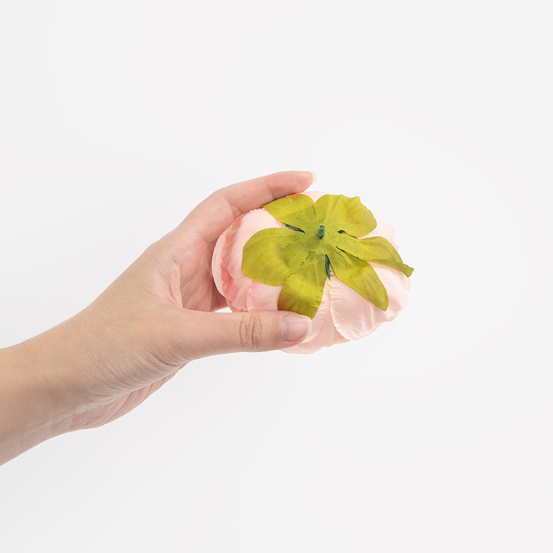 Пионовидная роза (бутон), искусственная, Розовый, 9 см, 3 шт. в упак. 