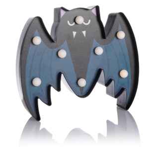 Световая фигура Летучая мышь, 15,5*18 см. Черный, 1 шт.