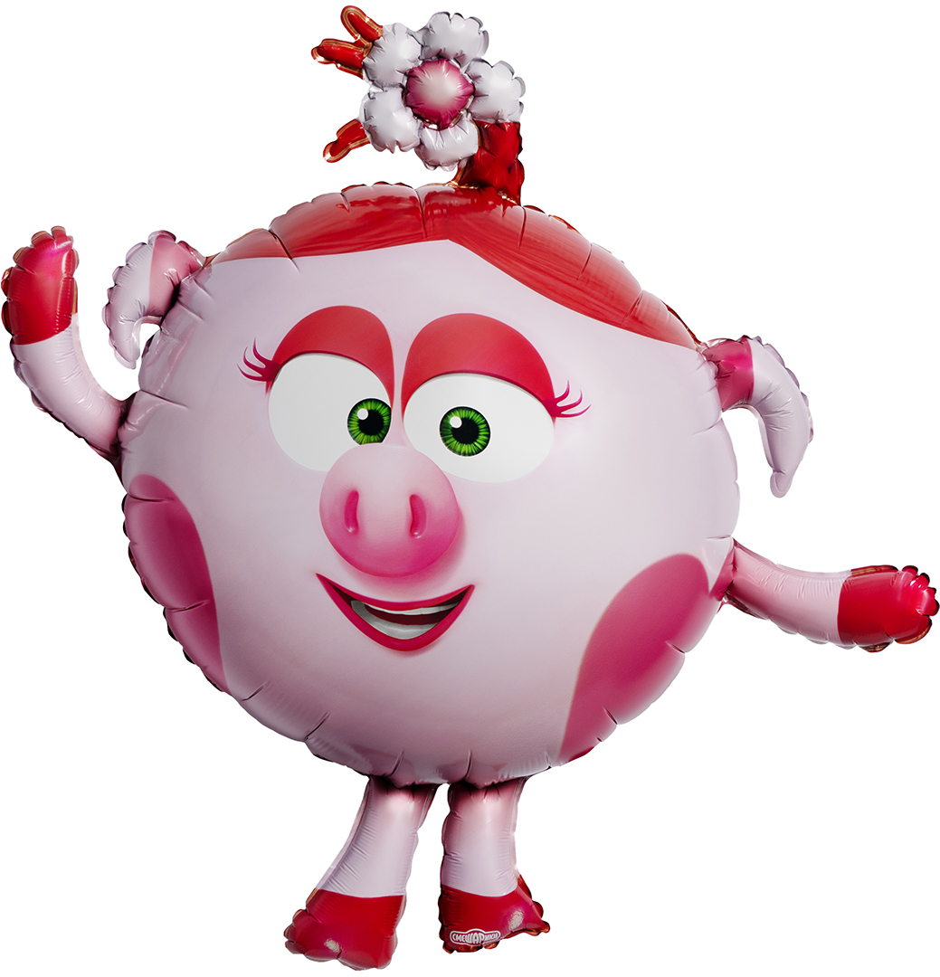 Шар (41''/104 см) Фигура, Смешарики, Нюша, 1 шт. в уп.