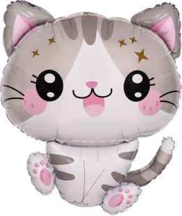 Шар (28''/71 см) Фигура, Милый котенок, 1 шт.