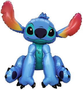 Шар (33''/84 см) Фигура 3D, Любимый монстрик, Яркие ушки, 1 шт. в уп.