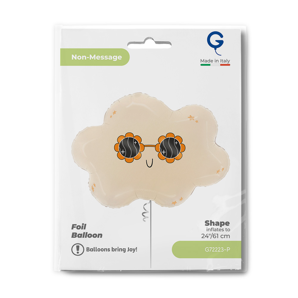 Шар (24''/61 см) Фигура, Стильное облако, 1 шт. в уп.