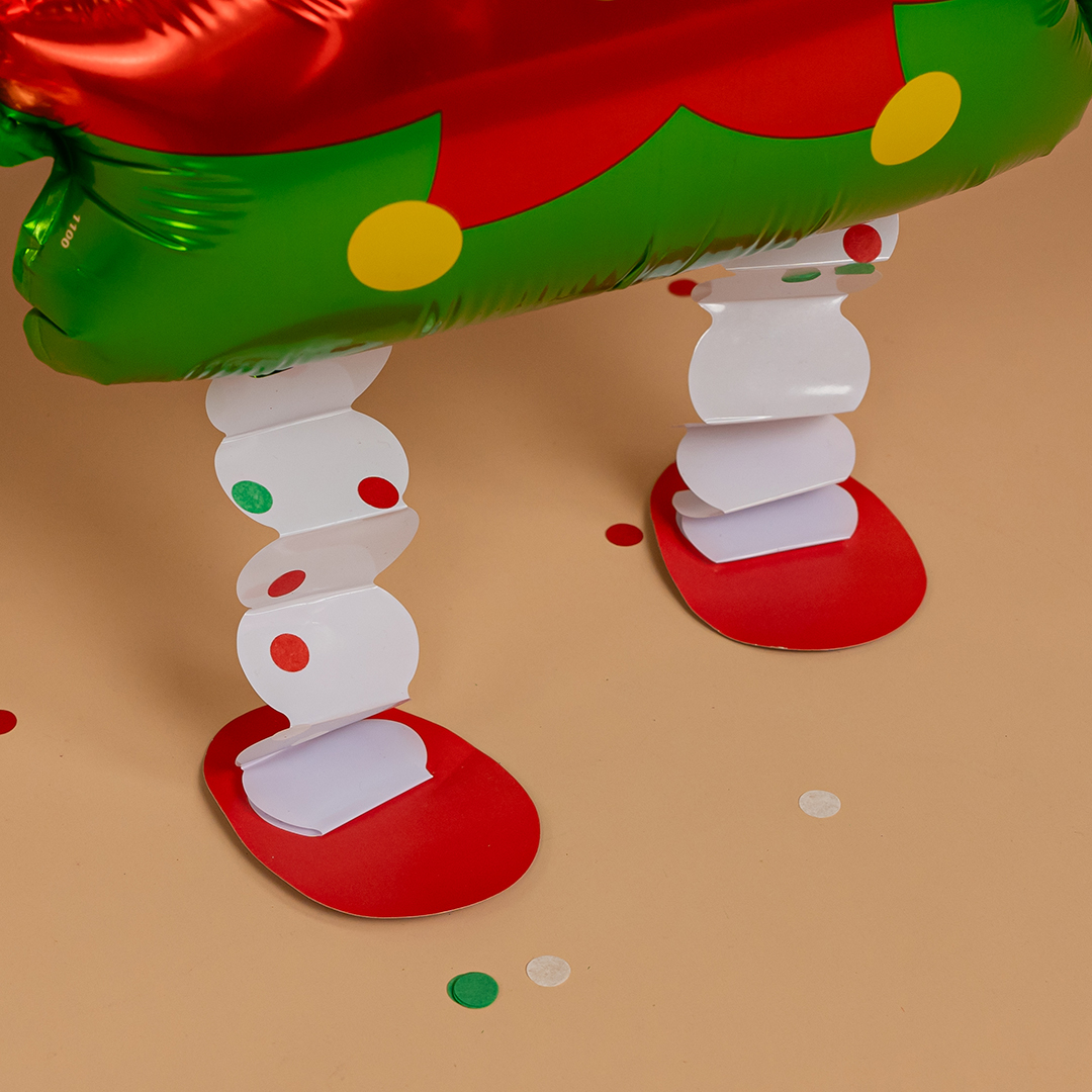 Шар 3D (27''/69 см) Ходячая Фигура, Новогодний эльф, 1 шт. в уп.