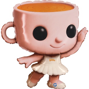 Шар (22''/56 см) Фигура, Балерина Капучино, 1 шт. в уп.