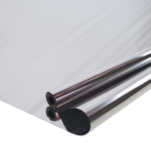 Упаковочная пленка 25мкм (0,7*12,5 м) Металл, Серебро, Металлик, 1 шт.