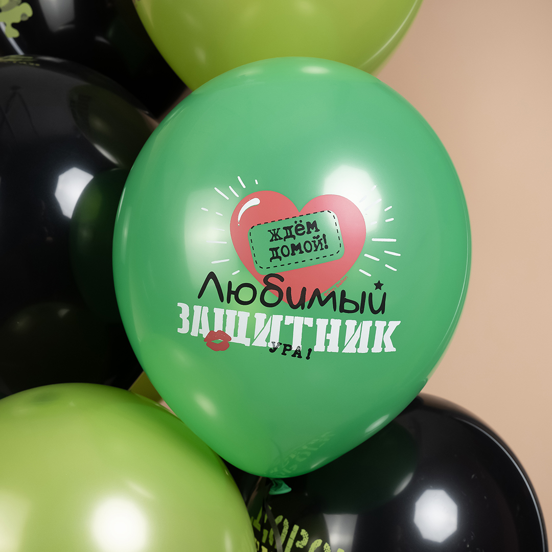 Шар (12''/30 см) Дембель, Ассорти, пастель, 1 ст, 25 шт.