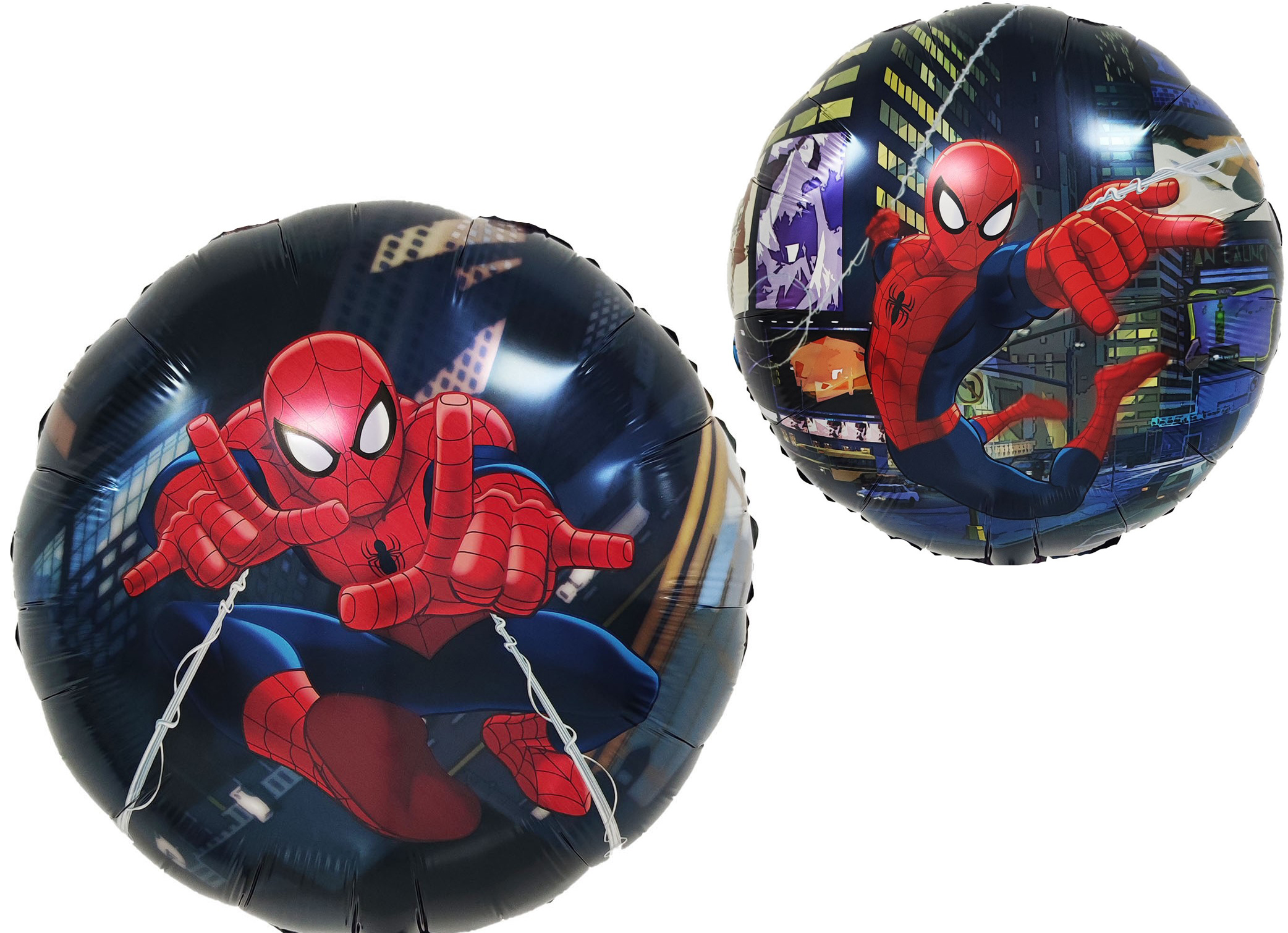 Шар (18''/46 см) Круг, Человек Паук, Дизайн №4, 1 шт. в уп.