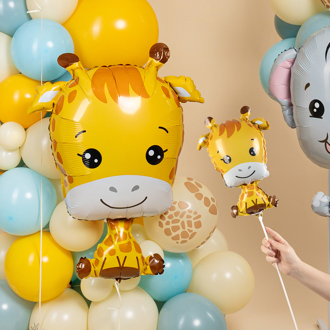 Шар (35''/89 см) Фигура, Жирафик, 1 шт. в уп.