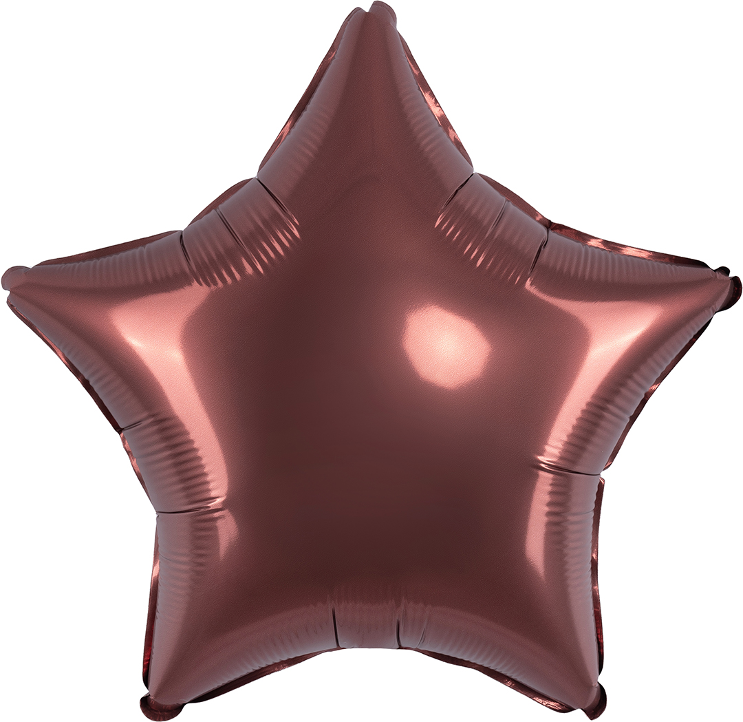 Шар (18''/46 см) Звезда, Ройбуш, Сатин, 1 шт.