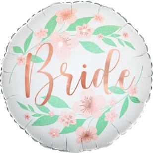 Шар (18''/46 см) Круг, Bride, 1 шт.