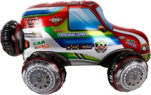 Шар (41''/104 см) Фигура 3D, Джип Ралли-рейд, 1 шт. в уп.