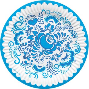 Тарелки (7''/18 см) Фарфоровый букет, 6 шт.