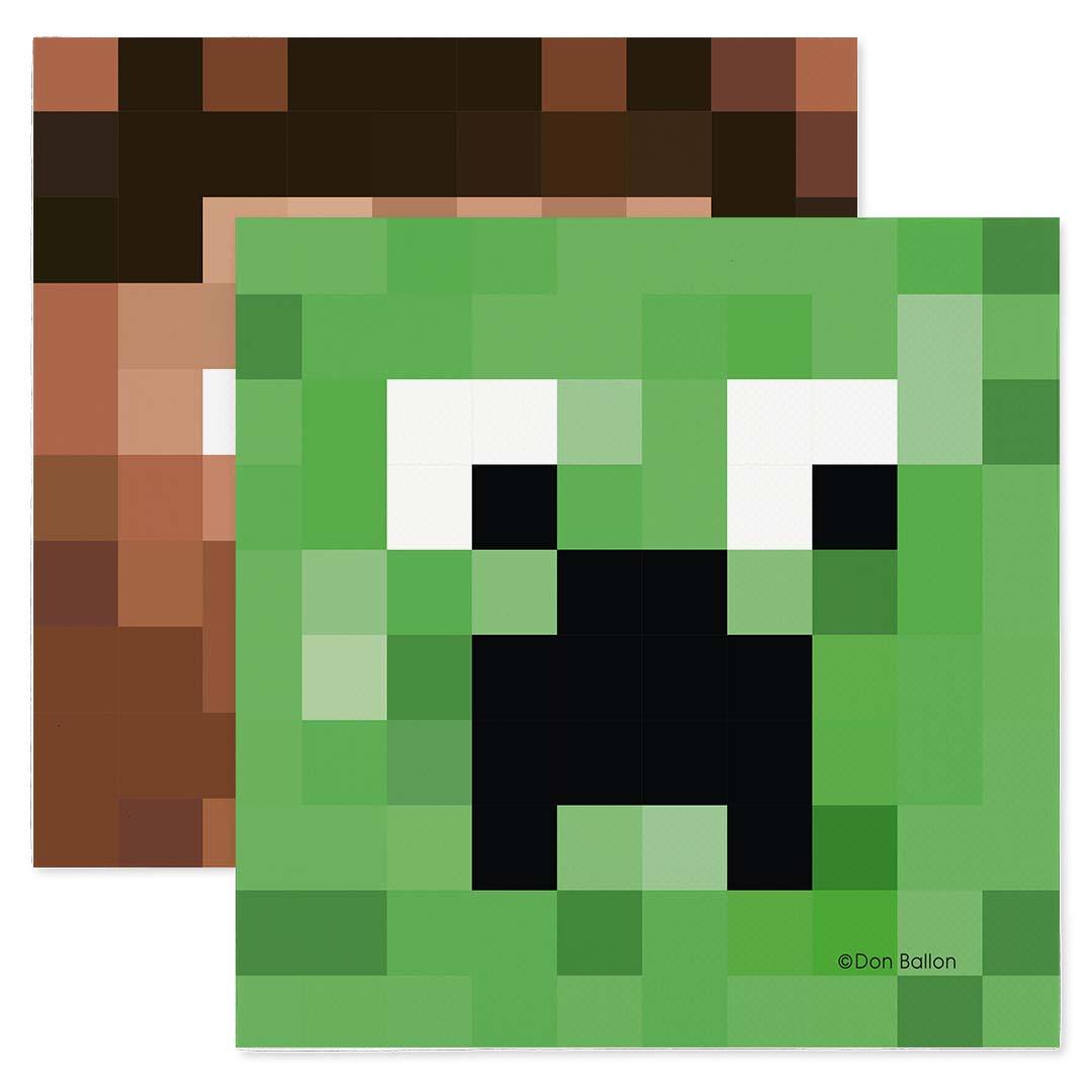 Сервировочные салфетки, Пиксели, 33*33 см, 20 шт.