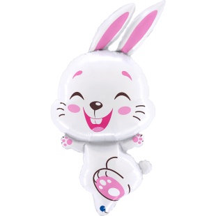 Шар (36''/91 см) Фигура, Милый зайка, 1 шт. в уп.