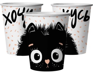 Стаканы (250 мл) Котик, 6 шт.