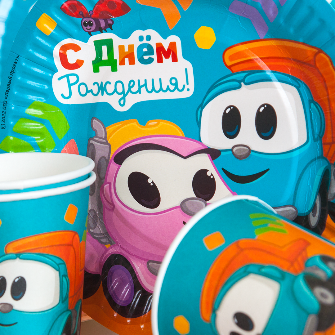 Стаканы (250 мл) Грузовичок Лёва, 6 шт.