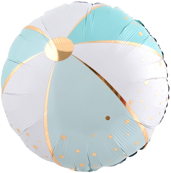 Шар (18''/46 см) Круг, Мяч, Голубой, 1 шт.