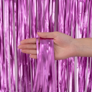 Занавес Дождик Сиреневый, Матовый металл, 100*200 см, 1 шт.