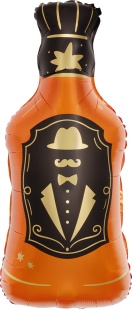 Шар (34''/86 см) Фигура, Бутылка Виски, 1 шт. в уп.