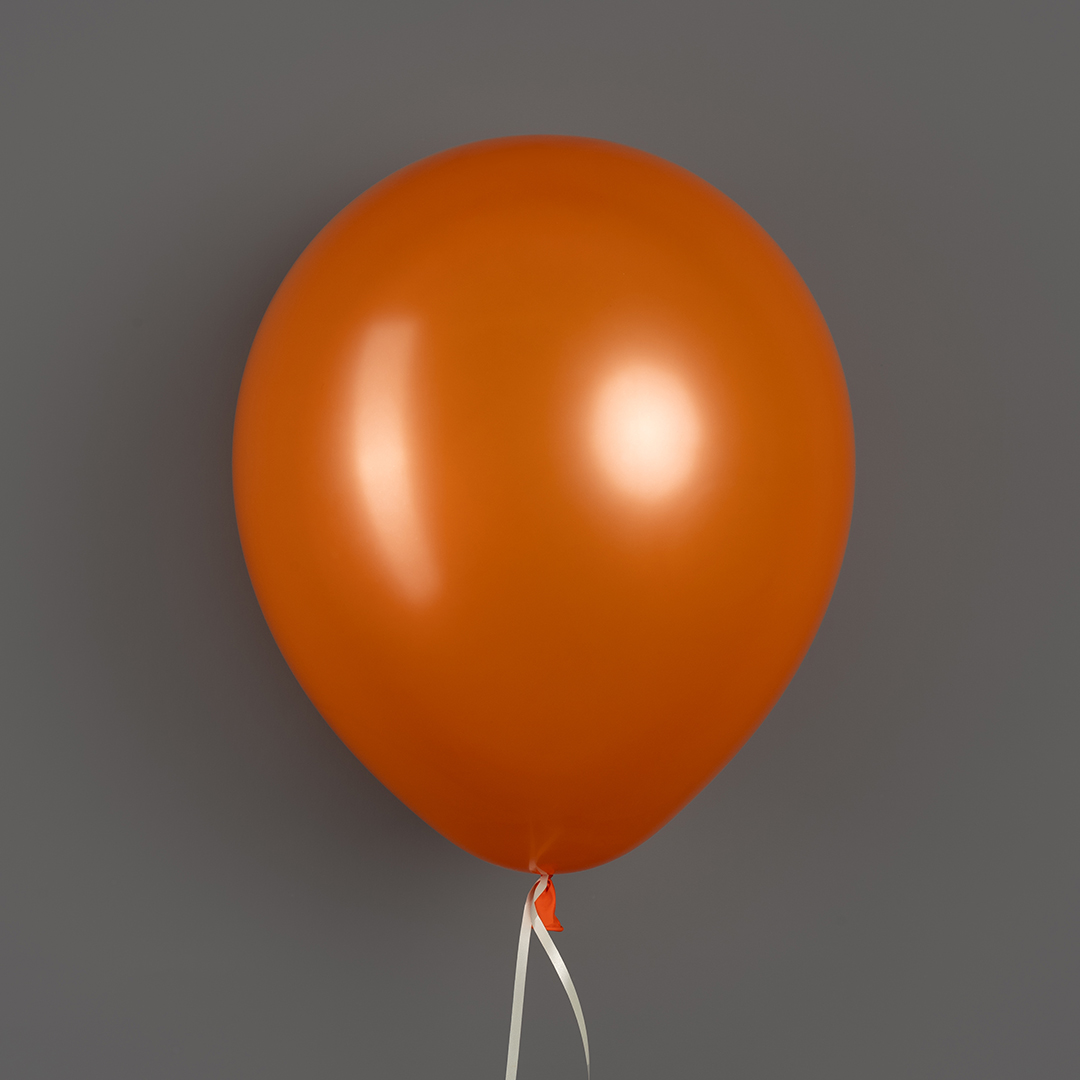 Шар (12''/30 см), Оранжевый, лайт, пастель, 100 шт.