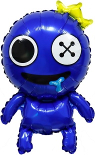 Шар (27''/69 см) Фигура, Радужные друзья, Синий, 1 шт.