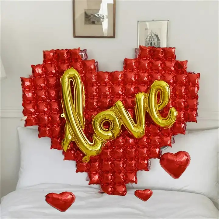 Шар (41''/104 см) Фигура, Надпись "Love", Золото, 1 шт.
