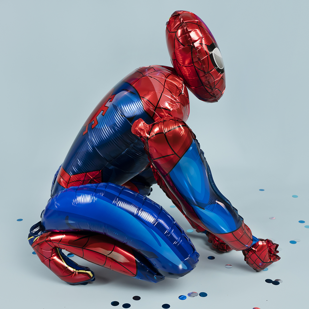 Шар 3D (22''/56 см) Фигура, Человек Паук, 1 шт. в уп.