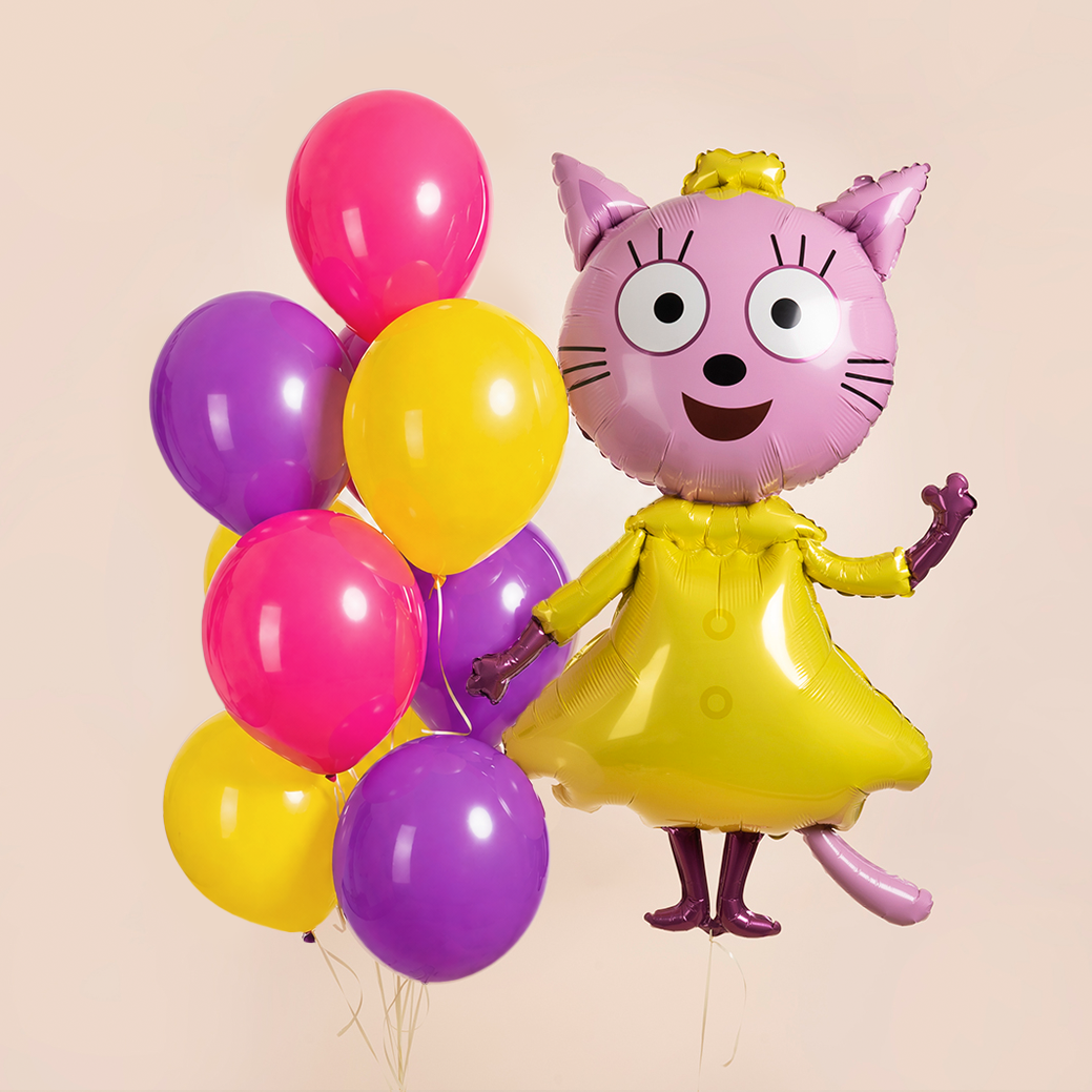 Шар (54''/137 см) Фигура, Три Кота, Лапочка, 1 шт. в уп.