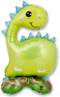 Шар 3D (22''/56 см) Фигура на подставке, Динозаврик, 1 шт. в уп.