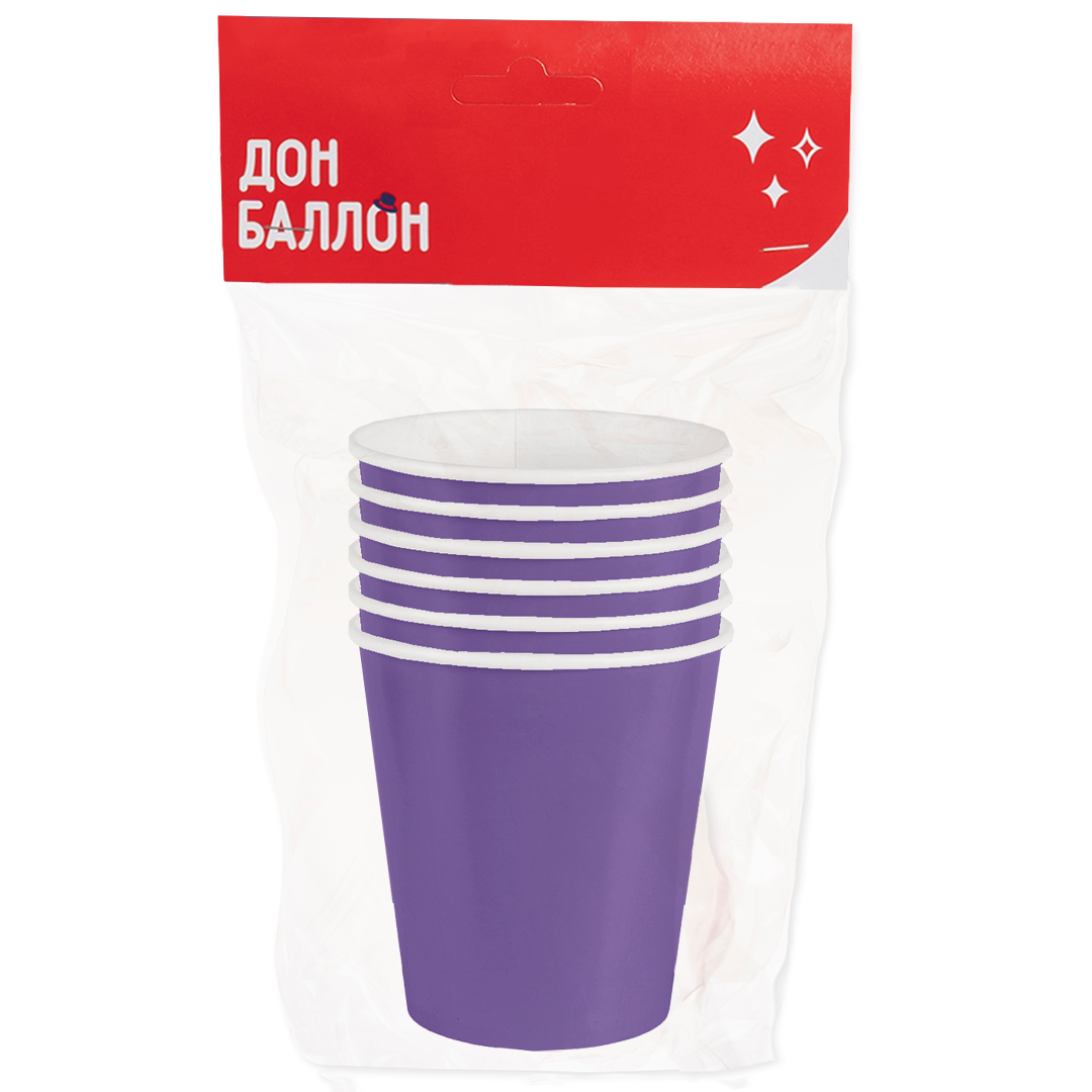 Стаканы (250 мл) Мастхэв, Сиреневый, 6 шт.
