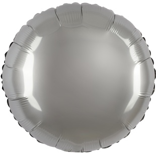 Шар (18''/46 см) Круг, Лунное Серебро, Матовый, 1 шт.