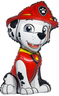 Шар (28''/71 см) Фигура, Щенок Пожарный (надув воздухом), 1 шт. в уп.